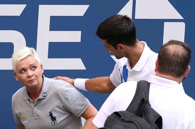 Novak Djokovic disqualified from  US Open after striking a lines official with a ball