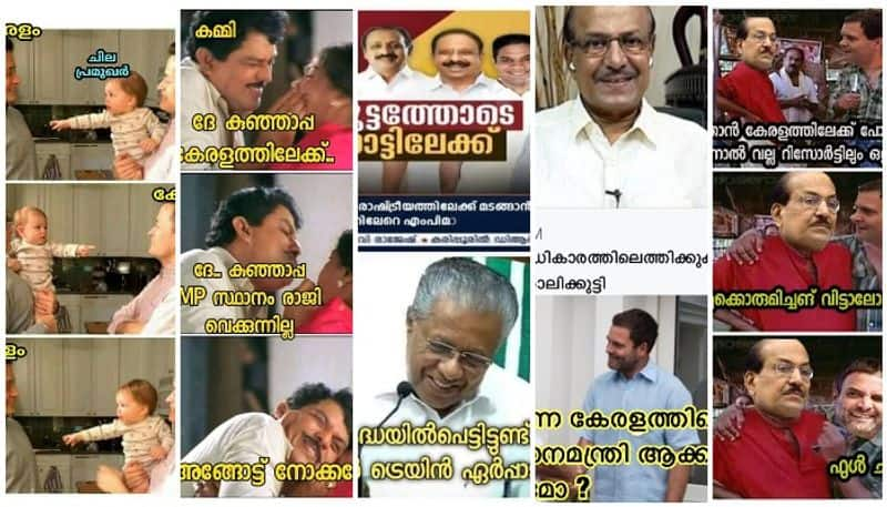 Trolls can be seen returning MPs from Kerala to the Assembly Election