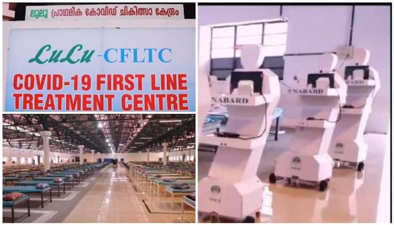 lulu group converts recruiting center as covid first line treatment center in Thrissur