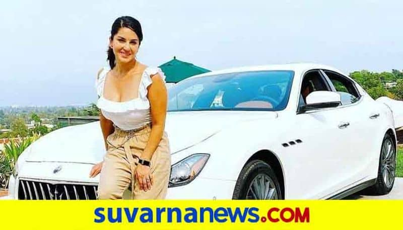 Bollywood actress Sunny Leone new car white Maserati Ghibli four door sedan specification and price