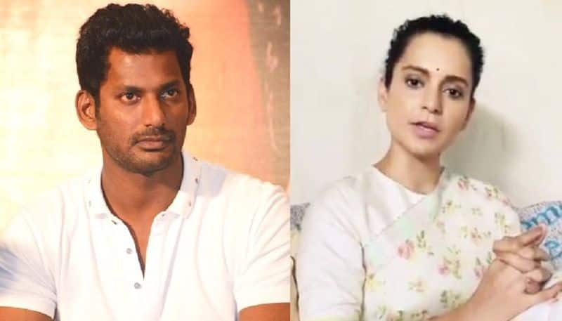 Kollywood actor vishal compares kangana ranaut to bhagat singh