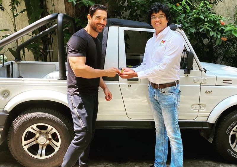 John Abraham donated his Maruti Suzuki Gypsy to Animal Matter To Me NGO for animal welfare