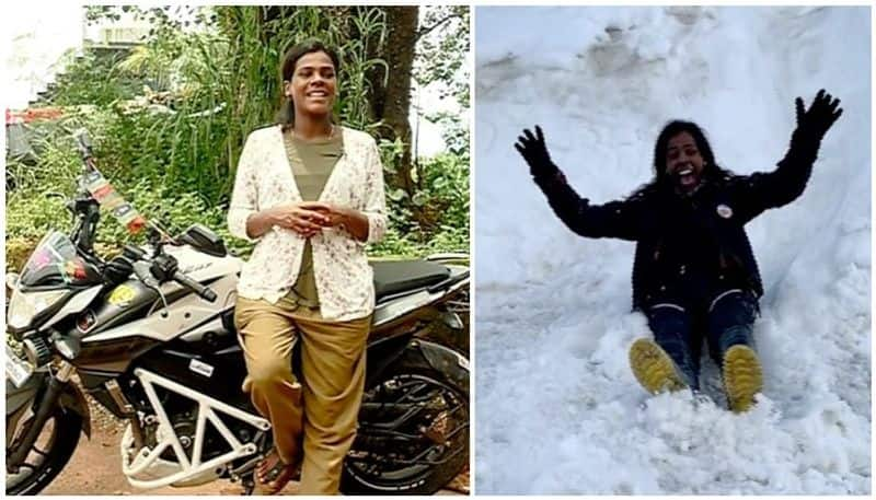 bike rider lakshmi from Kalpathi next is a trip through five continents after delivering baby