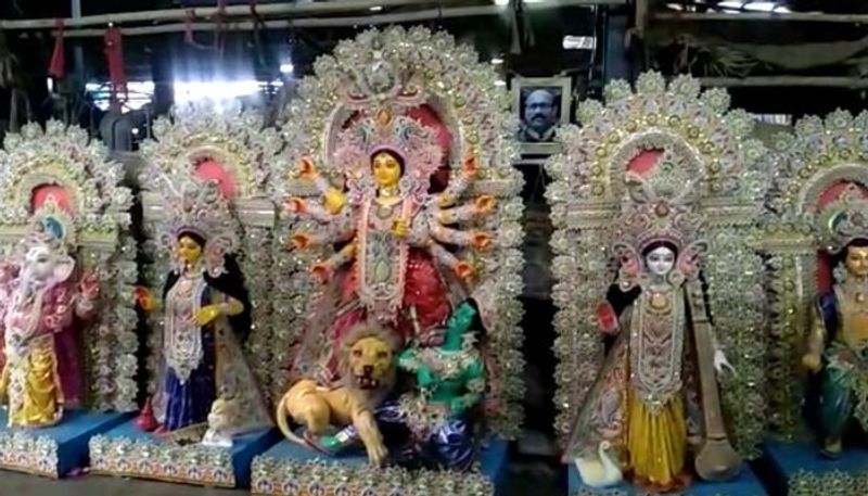 West Bengal: Preparations for Durga puja begins in Belgachhia Chhatra Dal Milon Club-dbr