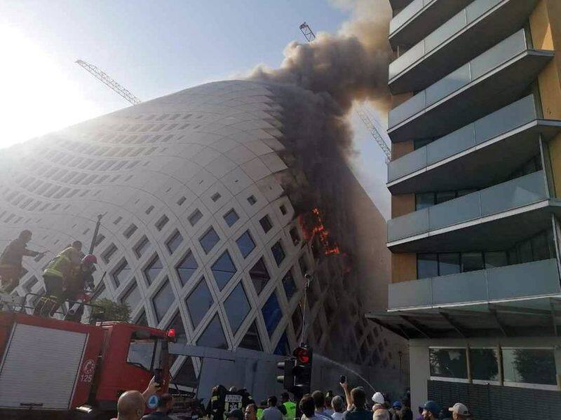 Fire erupts in building near Beiruts port cause yet to be ascertained-dnm