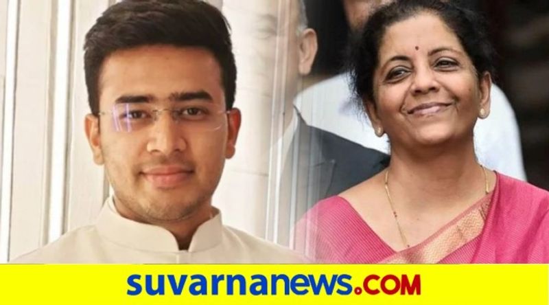 Banking Issue Finance Minister Nirmala Sitharaman Appreciates For MP Tejasvi Surya Speech Pod