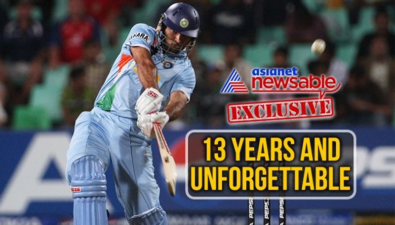 Yuvraj Singh hits 6 sixes in an over: Celebrating his 13th anniversary-ayh