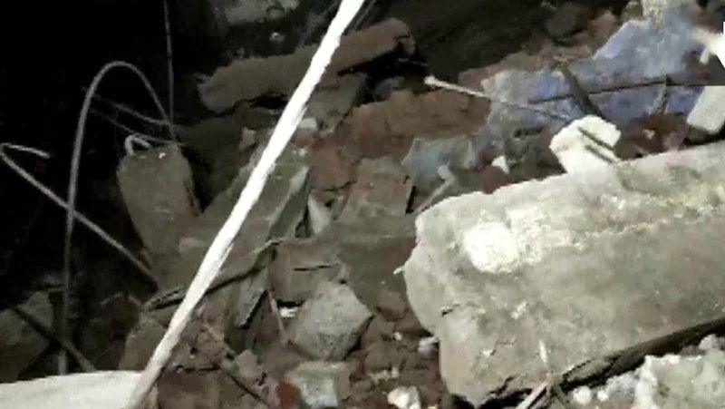 Under Construction Building Collapses In hyderabad