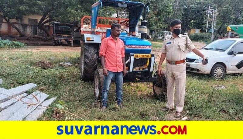 Police Raid on Illegal Mining in Gangavati in Koppal Districtgrg