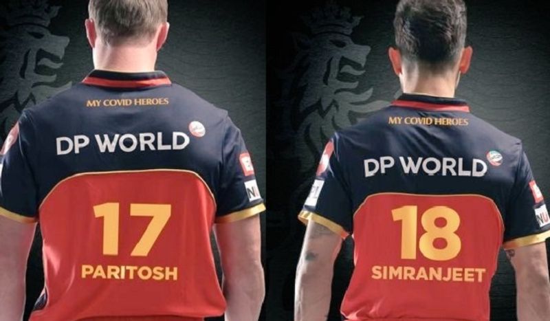 Virat kohli and Ab devillers changed their Jersey names for tribute two COVID warriors