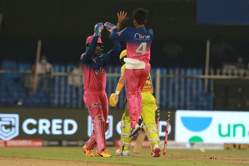 IPL 2020 Rajasthan Royals won match by 16 runs against csk in sharja ckm