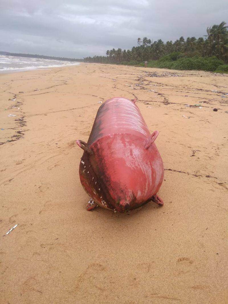 Missile shaped Material Found On the Seashore in Udupi