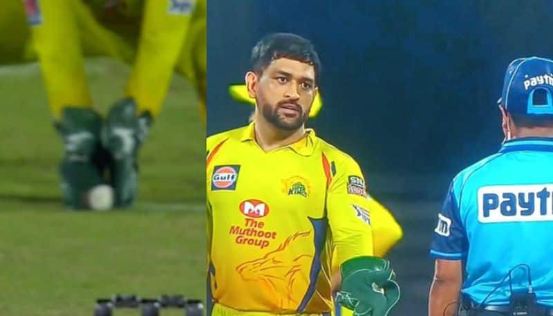 ipl 2020 rr vs csk umpires recall tom curran Dhoni loses cool Controversy