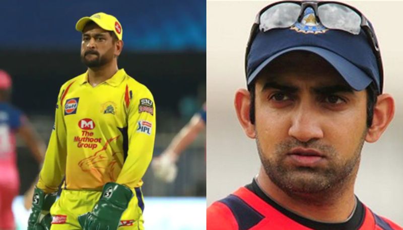 ipl 2020 Gautam Gambhir slams MS Dhoni after lose to rr