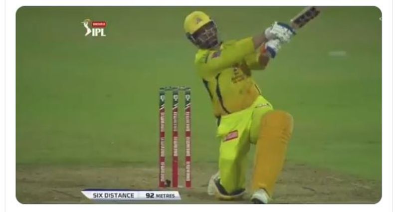 IPL 2020: MS Dhoni hits out of the park; a lucky man takes the ball home