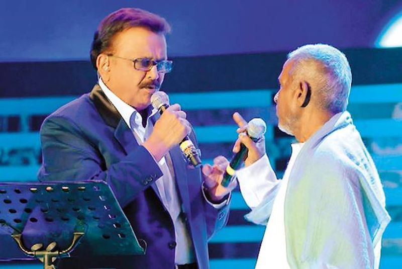 Ilayaraja remembers SPB in Rock with Raja event