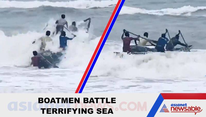 Watch Boatmen battle terrifying sea; video hailed for beautiful message - gps