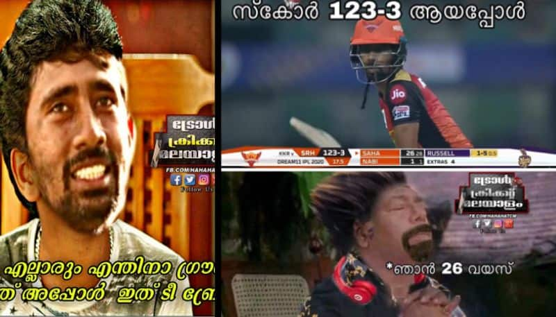 fans trolls wriddhiman saha for his slow innings vs KKR