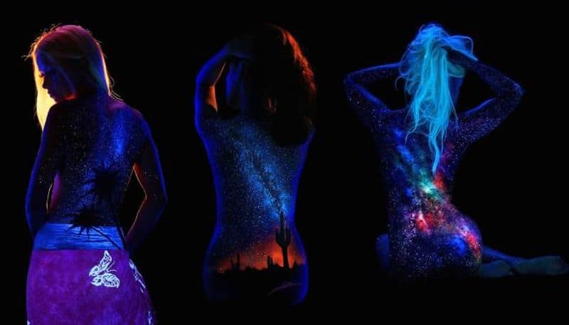 John Poppleton's Black Light Bodyscapes images