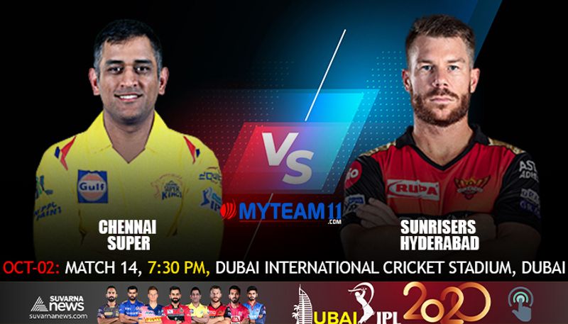 IPL 2020 Chennai Super Kings vs Sunrisers Hyderabad Match Preview