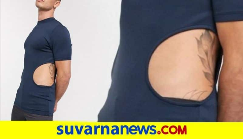 A brand is selling mens tee with holes on the sides; asking to be tickled say netizens dpl