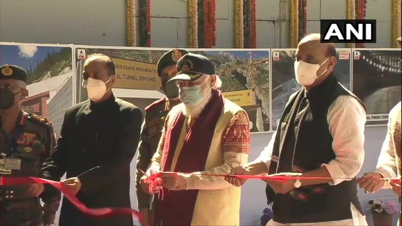 PM Narendra Modi inaugurates world's longest highway Atal Rohtang Tunnel-snj