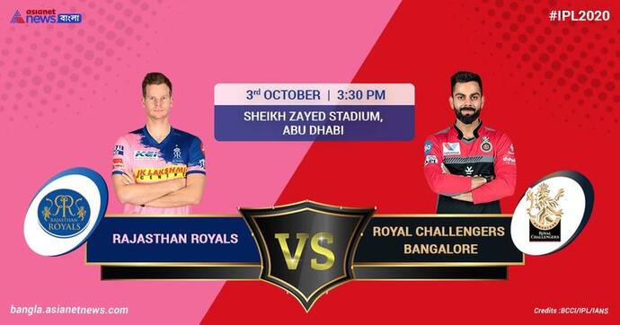 Live IPL 2020- RCB Vs RR- ব্যাঙ্গালোরের সামনে জয়ের জন্য ১৫৫ রানের টার্গেট রাখল রাজস্থান