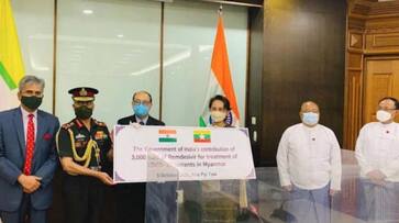 From India, with love and care: 3,000 vials of Remdesivir handed over to Myanmar