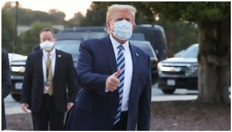 Coronavirus US President Trump returns to White House, removes mask despite having COVID-19-dnm