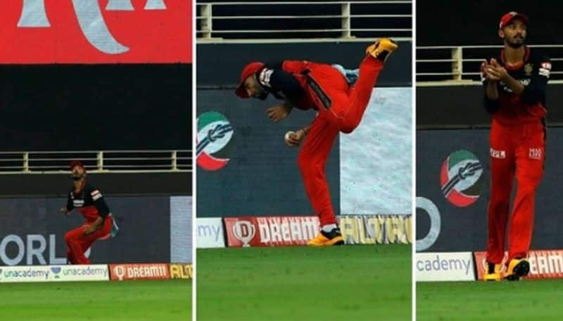 IPL 2020 watch video devdutt padikkal took a stunning catch vs DC