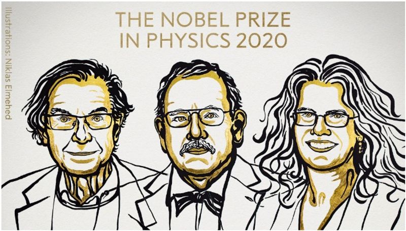 physics nobel prize 2020 announced shared by three scientists