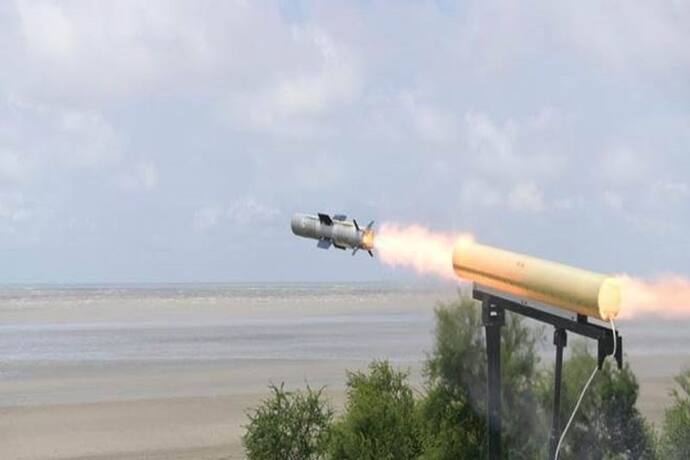 <p><strong>Dhruvastra: </strong>India has conducted three tests of its indigenously developed anti-tank guided missile Dhruvastra from the Integrated Test Range at Chandipur in Odisha. &nbsp;The sophisticated missile was test fired twice on July 15 and once on July 16 from the Integrated Test Range.<br />
&nbsp;</p>
