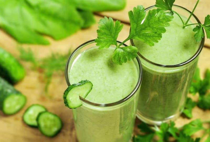 Natural Green Juice to reduce Belly 