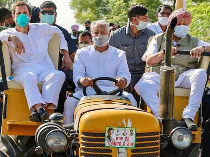 ट्रैक्टर पर सोफा लगाकर बैठे थे राहुल, CM शिवराज ने कहा-क्यों भ्रम फैला रहे हो, जब पता नहीं प्याज कहां होती है