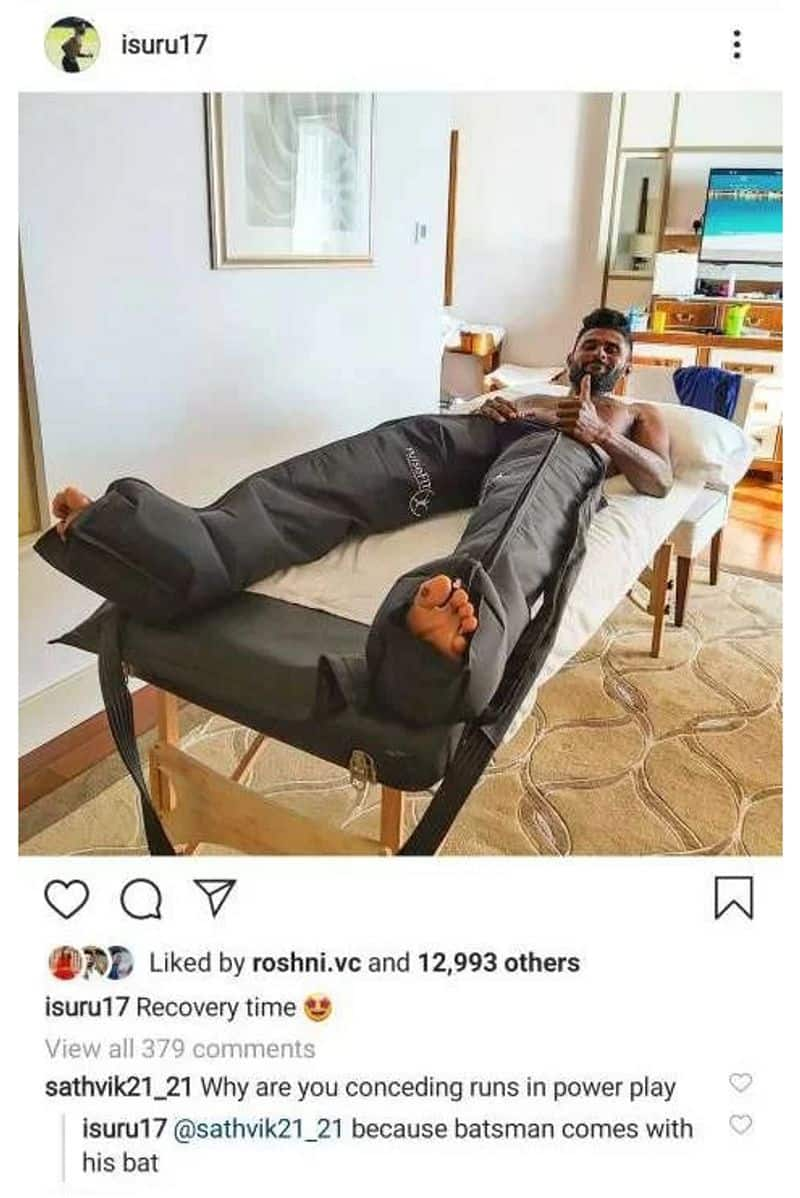 IPL 2020 RCB bowler Isuru Udana mass reply to fan on Instagram