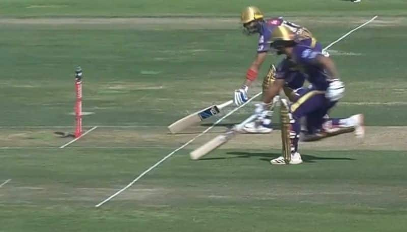 IPL 2020 KXIP vs KKR Watch Nitish Rana comedy runout