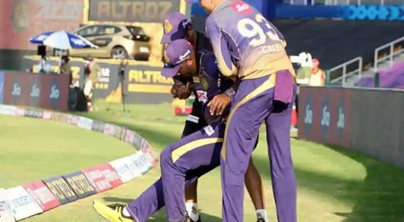 IPL 2020 KKR Andre Russell knee injury Updates