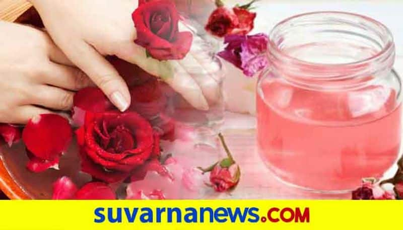 Beauty secret of rose water