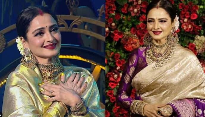 <p>Rekha aka Bhanurekha Ganesan was born in Madras, (Chennai) on October 10, 1954, yesterday she celebrated her 66th birthday. Rekha started her career as a child artist in 1958 before making her debut with Sawan Bhadon 12 years later.</p>
