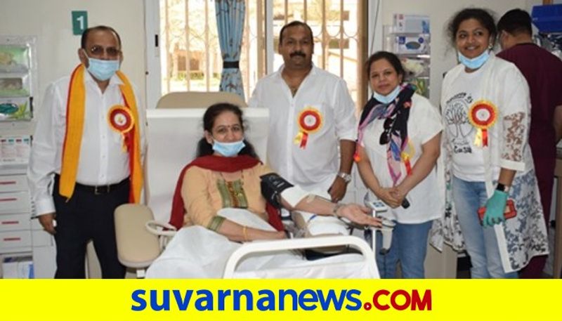 More Than 50 members Of Quatar Kannada Sangha Donate Blood pod