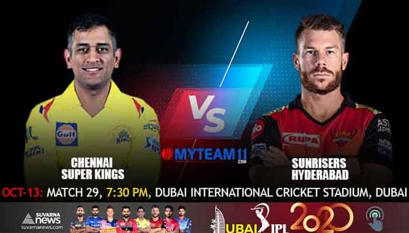 IPL 2020 Do or Die Situation for CSK Against SRH in Dubai Match kvn