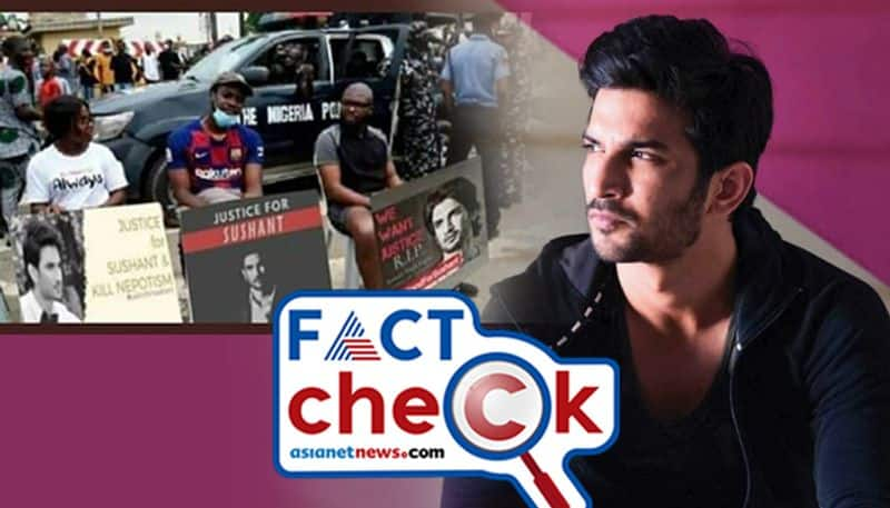 justice for Sushant Singh Rajput protest in Nigeria is fake