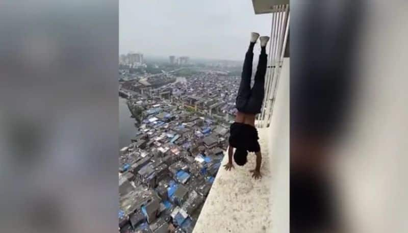 Mumbai Man Handstands On Ledge Of High Rise, Cops Now Searching For Him