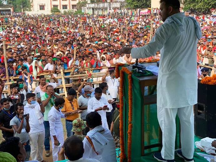 तेजस्वी ने कहा- 9 को लालू जी रिहा होंगे, उसी दिन मेरा जन्मदिन है और 10 तारीख को नीतीश जी की विदाई होगी