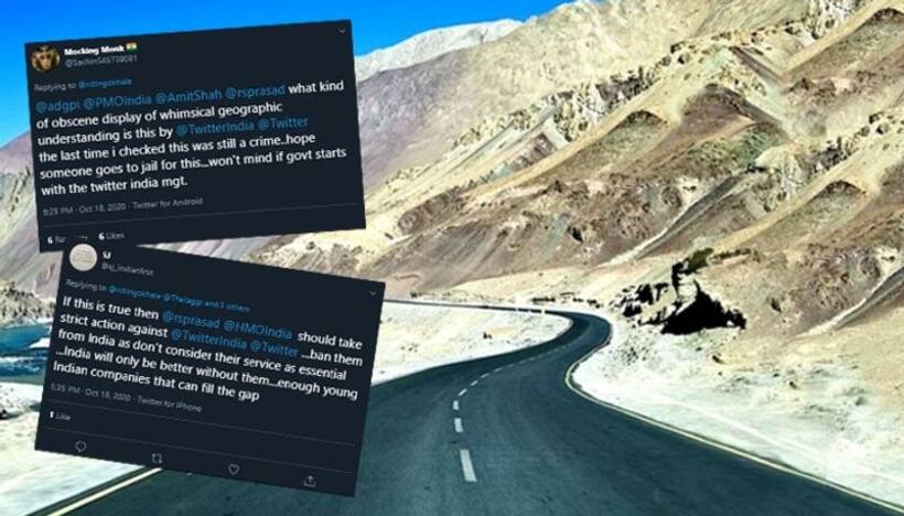 Twitter faces backlash after showing Ladakh as part of China
