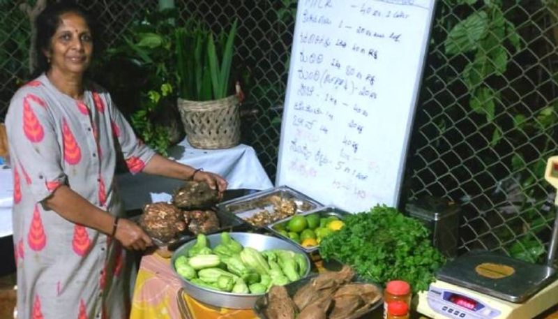 Hema Anant organic farmer runs a no shopkeeper shop