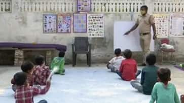 Policeman to teacher Delhi cop runs school for underprivileged kids as they cant afford online classes