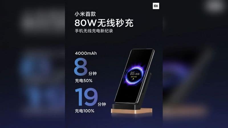 Xiaomi Announces 80W Fast Wireless Charging That Can Completely Charge a 4,000mAh Battery in Just 19 Minutes-sak