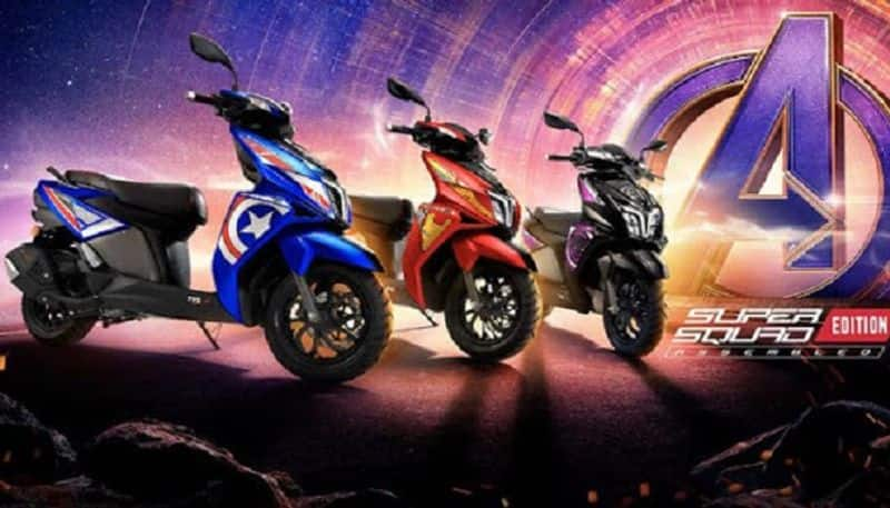 tvs ntorq 125 supersquad marvels avengers edition launched price  features of the bluetooth connected scooter-sak