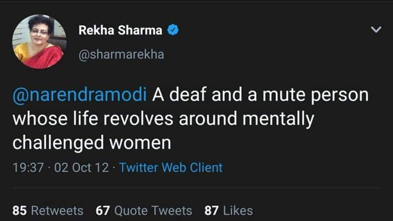 fact check on Rekha Sharma old tweets viral now